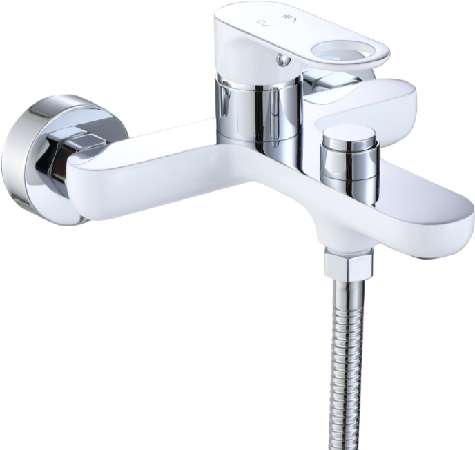 Смеситель для ванны с душем D-lin D130377-C белый