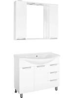 Тумба с раковиной Style Line Жасмин 100 белая