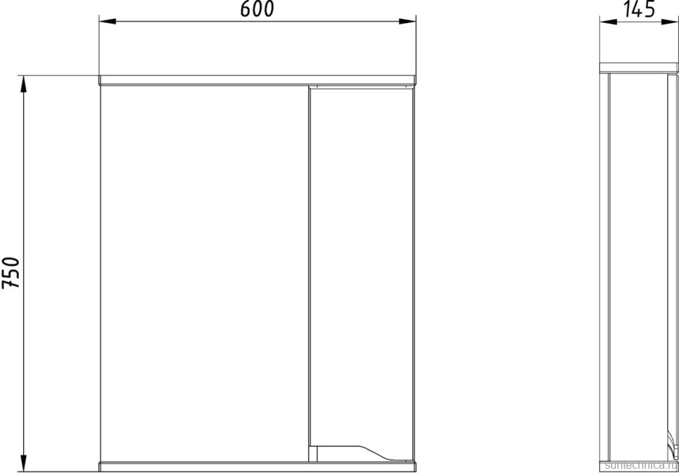 Зеркало ASB-Mebel Бари 602.2 60