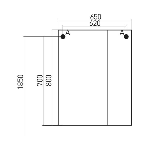 Шкаф с зеркалом в ванную MIXLINE 64х16х81,6 Белое дерево ПВХ, 534184