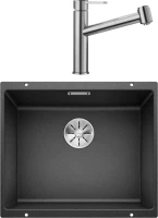 Комплект Мойка Blanco Subline 500-U антрацит + Смеситель Ambis-S 523119