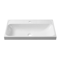 Тумба с раковиной Belux Бостон 80 подвесная, белая глянцевая, 2 ящика