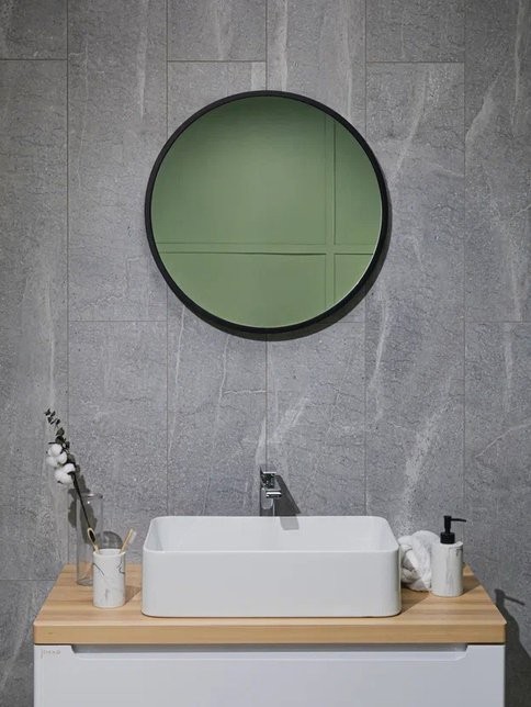 Зеркало круглое Dreja Miro 60 черное