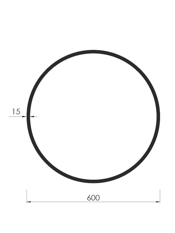 Зеркало круглое Dreja Miro 60 черное