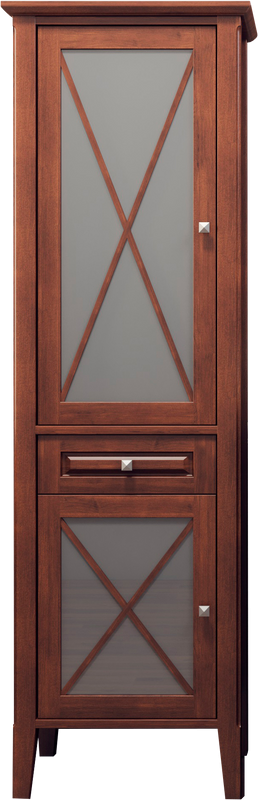 Шкаф пенал для ванной Opadiris Палермо L светлый орех