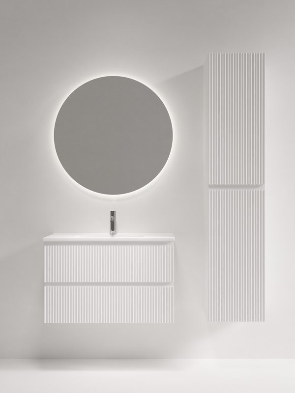 Мебель для ванной комнаты Sancos Snob R 80 Bianco, раковина CN7026