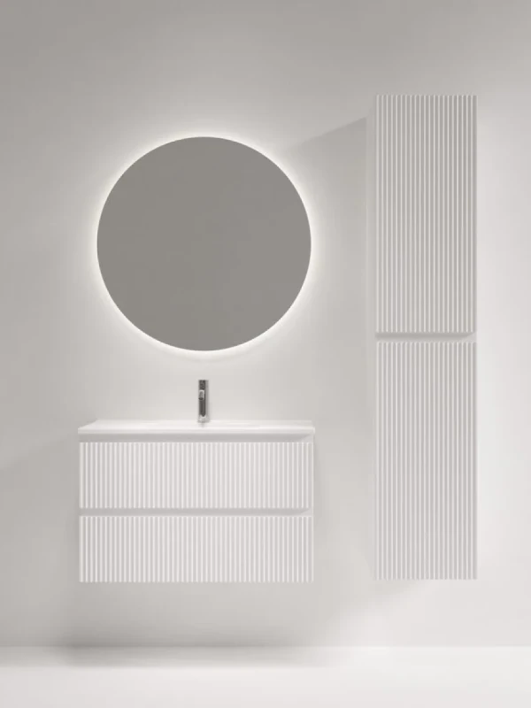 Мебель для ванной комнаты Sancos Snob R 80 Bianco, раковина CN7026