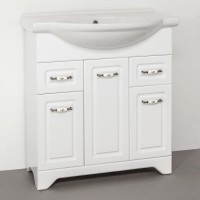 Мебель для ванной комнаты Style Line Олеандр-2 75 Люкс, белая