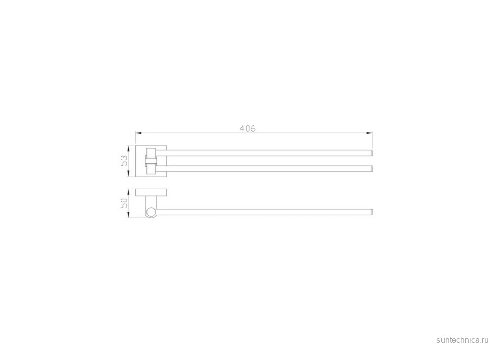 Держатель для полотенец Wonzon & Woghand Polo WW-8931-BN брашированный никель