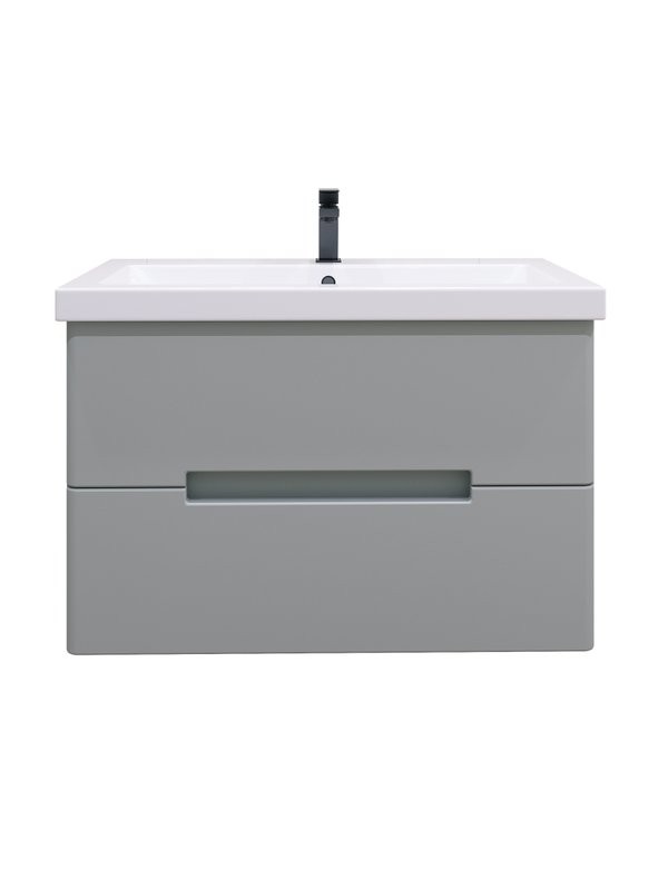 Тумба под раковину без столешницы SanStar Ориана 80 подвесная, серая