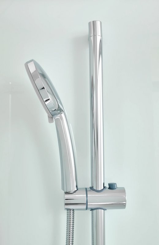 Душевая кабина DTO D EM2780NLED профиль хром, стекло матовое с узором