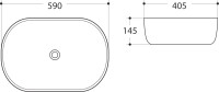 Накладная раковина Art&Max AM-5006 белая