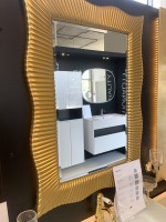 Зеркало Armadi Art NeoArt Soho золото, с подсветкой (уценка: выставочный образец)