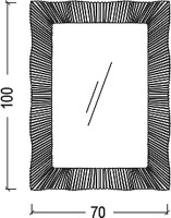 Зеркало Armadi Art NeoArt Soho золото, с подсветкой (уценка: выставочный образец)
