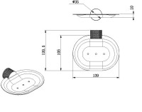 Мыльница Allen Brau Priority 6.31C04-MG настенная Мыльница Allen Brau Priority 6.31C04-MG настенная