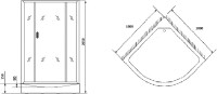 Душевая кабина Grossman GR270 100х100 см, без крыши