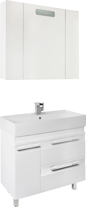 Мебель для ванной комнаты Vod-Ok Мальта 90 с ящиками, белая