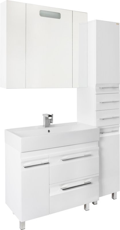 Мебель для ванной комнаты Vod-Ok Мальта 90 с ящиками, белая