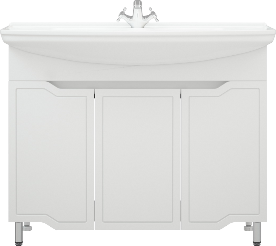 Тумба под раковину без столешницы Corozo Мирра 105 белая