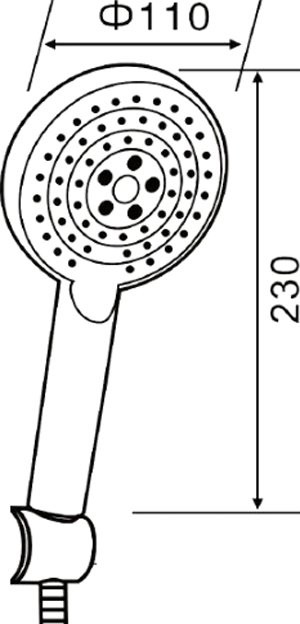 Душевой комплект Смеситель Orange Karl M05-100b + Гарнитур Style LM53b