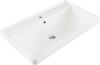 Тумба с раковиной Aquanet Оптима 80 подвесная, дуб светлый