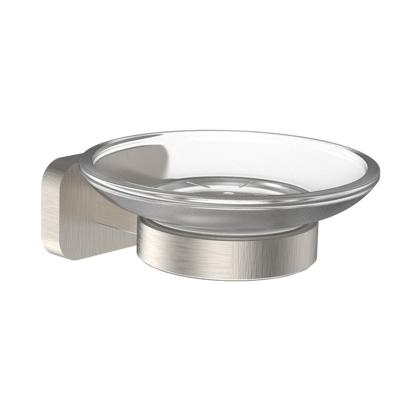 Мыльница Wonzon & Woghand Graffity WW-9322-BN настенная, стеклянная, цвет никель