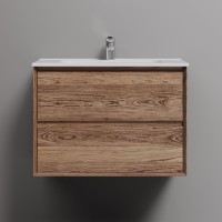 Тумба с раковиной Sancos Marmi 2.0 70 дуб чарльстон, раковина CN7007