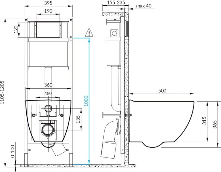 Комплект Cersanit Brasko Smart 64916