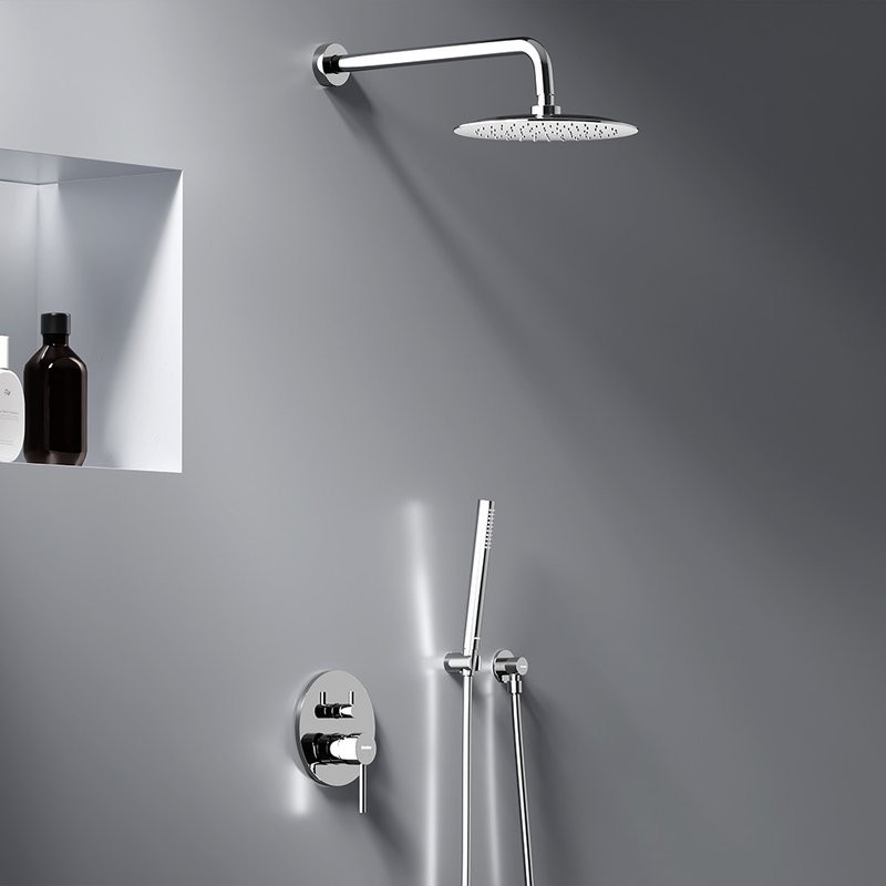 Душевой комплект Damixa Scandinavian Pure 936520000 С ВНУТРЕННЕЙ ЧАСТЬЮ, хром