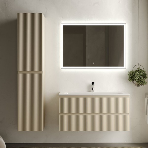 Мебель для ванной комнаты Sancos Snob R 100 см, beige soft