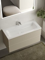 Мебель для ванной комнаты Sancos Snob R 100 см, beige soft