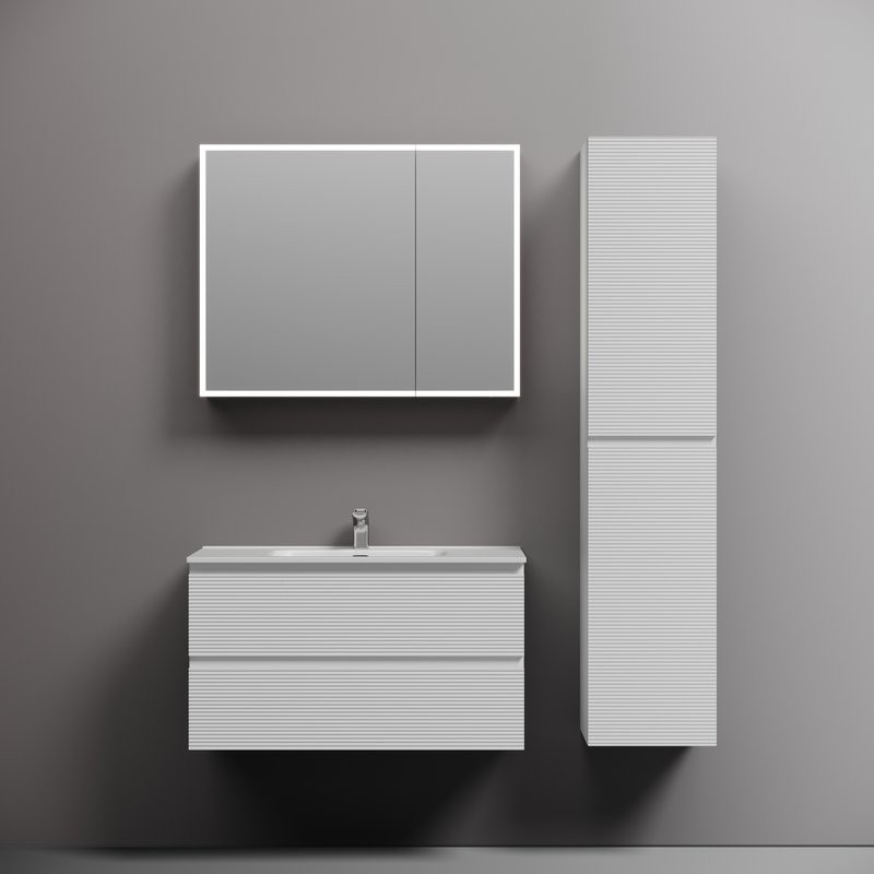 Мебель для ванной комнаты Sancos Folk 90 bianco, раковина CN7002