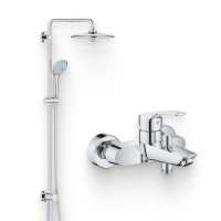 Душевой комплект Смеситель Grohe Eurosmart 33300003 + Стойка Euphoria 27421002 Душевой комплект Смеситель Grohe Eurosmart 33300003 + Стойка Euphoria 27421002