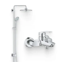 Душевой комплект Смеситель Grohe Eurosmart 33300003 + Стойка Euphoria 27421002 Душевой комплект Смеситель Grohe Eurosmart 33300003 + Стойка Euphoria 27421002
