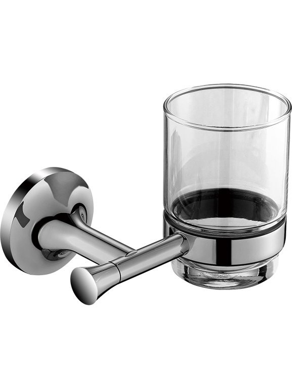 Стакан для ванной AltroBagno Corposo 080204 Cr настенный, хром, стеклянный