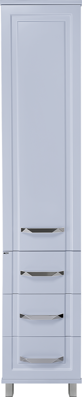 Шкаф пенал для ванной Misty Терра L 3 ящика, серый