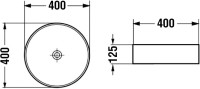 Накладная раковина Vincea VBS-5GL03 40 черная