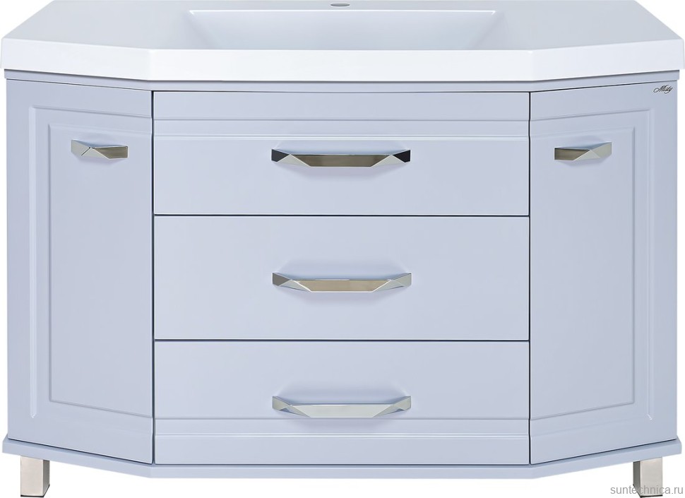 Тумба с раковиной Misty Терра 110 серая