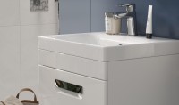 Тумба с раковиной Velvex Estea 50.1Y белая матовая