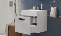 Тумба с раковиной Velvex Estea 50.1Y белая матовая