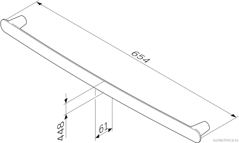 Держатель для полотенец AM.PM Sensation A30346400 хром