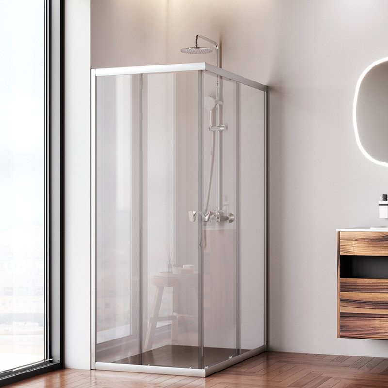 Душевой уголок AM.PM Sunny W87G-403-12080-MT 120x80 см, серебро