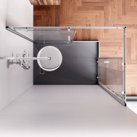 Душевой уголок AM.PM Sunny W87G-403-12080-MT 120x80 см, серебро