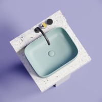 Накладная раковина Ceramicanova Element CN6052MLG зеленая матовая
