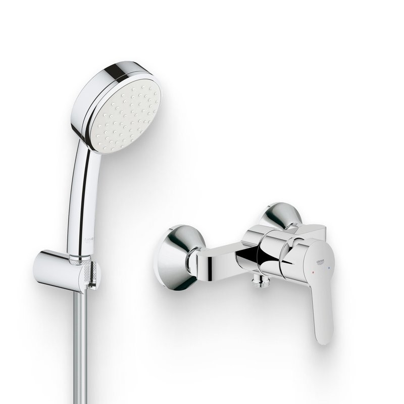 Душевой комплект Смеситель для душа Grohe BauEdge 23333000 + Гарнитур Tempesta Cosmopolitan 26084002