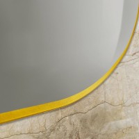 Зеркало Art&Max Torino AM-Tor-550-1050-DS-Gold 55х105, золотое, с LED-подсветкой, 6000k