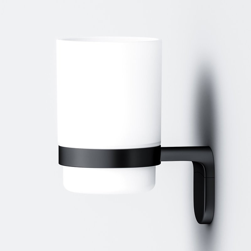 Стакан для ванной AM.PM X-Joy A8434322 настенный, черный, стеклянный