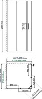 Душевой уголок Wasserkraft Dill 61S03