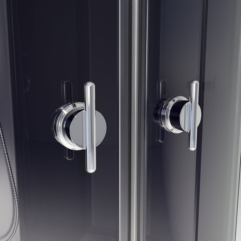 Душевая кабина Niagara Eco E100/40/TN/BK 100х100 см