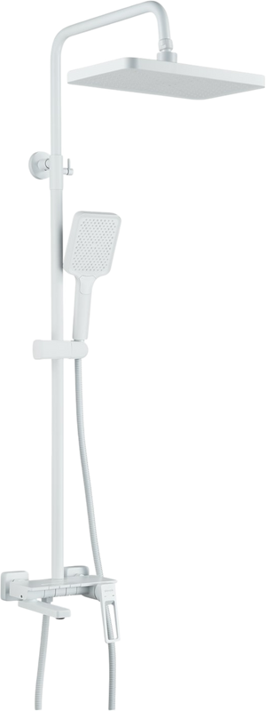 Душевая стойка Shevanik S6826C белая